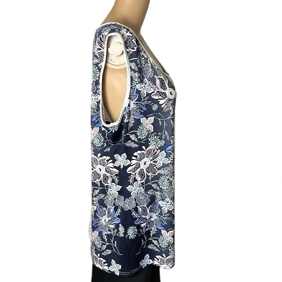 Sophie A.,Blouse,women XL. White,floral,lagenlook,office,cottagecore,travel,NWT, - Picture 14 of 14